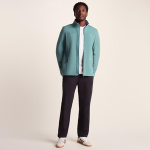 เสื้อแจ็คเก็ตซอฟต์เชลล์ผู้ชายแบบขายส่ง กันน้ำ ปักลาย คอตั้ง ซิป ปรับแต่งได้ เสื้อแจ็คเก็ตซอฟต์เชลล์แบบหนาสำหรับฤดูหนาว - Product Image 4