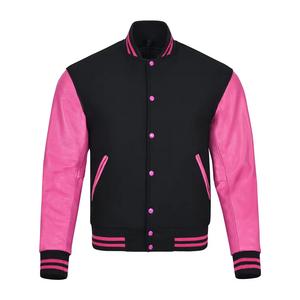 Chaqueta Bomber Vintage para Hombre, Estilo Universitario, con Mezcla de Lana, Cierre de Botones a Presión, Detalles de Punto Acanalado y Cómoda - Product Image 2
