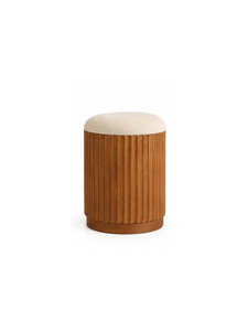 Modern Fabric Bar <b>Stool</b> with <b>Wooden</b> Strong Legs Base Minimalist Design for Home Bar and Commercial Cafe Use - Product Image 1