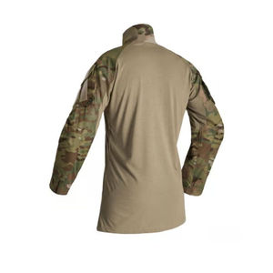 Chemise tactique à prix avantageux, motif camouflage uni, pour homme, en polyester et coton, manches longues, anti-humidité. - Product Image 2