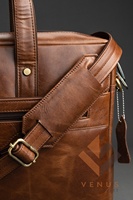 Sac Personnalisé en Cuir Véritable pour Homme, Sacoche Messager d'Affaires en Bandoulière, Sac pour Ordinateur Portable de Bureau, Serviette en Cuir Véritable