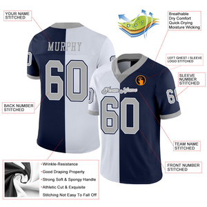 เสื้อฟุตบอลอเมริกันคุณภาพสูงแบบสั่งทำพิเศษ พร้อมการพิมพ์แบบ Sublimation และปักชื่อสำหรับทีม เสื้อแขนสั้น - Product Image 3