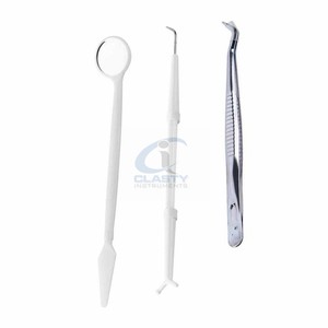 Juego de 3 Instrumentos Dentales para Rellenos, Herramientas Restauradoras Manuales de Acero Inoxidable para Colocación de Composite y Amalgama - Product Image 2