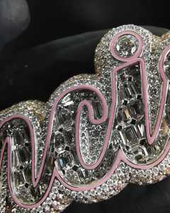 จี้เพชรโมอิสซาไนต์แท้สำหรับผู้หญิง จี้ชื่อแบบซ้อนชั้น สั่งทำชื่อได้ ตัวอักษรแบบเขียนด้วยลายมือ เงินแท้ 925 ชุบทองคำขาว 14k - Product Image 5