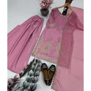 Beau haut-bas et ensemble Dupatta pour femmes pour les fêtes - Product Image 3