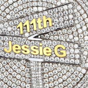 Joyería Hip Hop para Hombre, Colgante Personalizado con Letra, Plata de Ley 925, Moissanita VVS, Chapado en Rodio Certificado, Número o Nombre - Product Image 3