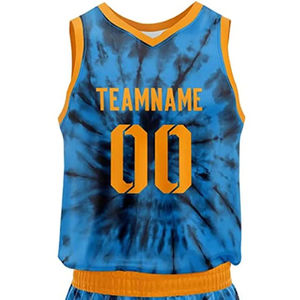บริการออกแบบเสื้อบาสเก็ตบอลแบบ OEM ออกแบบเองได้ ระบายอากาศได้ดี ลายเสือดาว ชุดยูนิฟอร์มบาสเก็ตบอลสำหรับผู้ใหญ่ แบบ unisex - Product Image 6