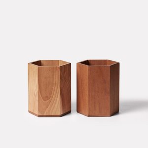 Portalápices de madera de calidad superior, precio al por mayor, portalápices, organizador de mesa de escritorio de madera - Product Image 6