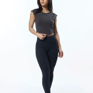 Débardeurs athlétiques pour femmes, style hip-hop, col rond, coupe régulière, séchage rapide, tie-dye, broderie 3D, surpiqûres contrastées, vêtements de sport pour la gym et l'entraînement - Product Image 4