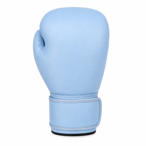Gants de boxe bleu clair avec rembourrage confortable pour les entraînements rapides sur sac de frappe, les sparring, la pratique du fitness et les exercices en salle de sport. - Product Image 6