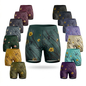 Shorts de compression taille haute pour la gym, personnalisables, imprimés, extensibles, pour le yoga et le fitness, style cycliste, vente en gros, faible MOQ, OEM ODM - Product Image 1