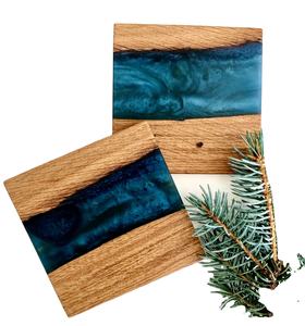 ที่รองแก้วทำจากไม้อะคาเซียทำจากไม้อาคาเซียธรรมชาติที่กลมกลืนกันสไตล์เรียบง่ายพร้อมด้วยความรัก - Product Image 1