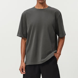 T-shirt décontracté pour homme à épaules tombantes, coupe ample, manches courtes, streetwear décontracté, confort quotidien - Product Image 5