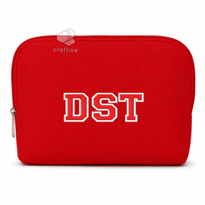 Delta |   Sigma |   Pochette de maquillage pour femmes Theta Sorority, sac cosmétique brodé avec fermeture à glissière, organiseur de toilette de voyage - Product Image 1