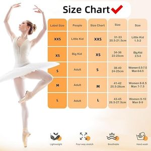 Chaussures de gymnastique rythmique Baifa Danzo en toile extensible, unisexes, demi-semelles, pour la danse contemporaine, avec doublure en coton - Product Image 2