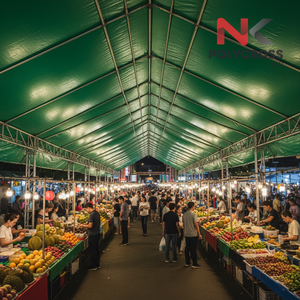 Bâche de marché nocturne de qualité commerciale, sur mesure, pour usage polyvalent - Product Image 6