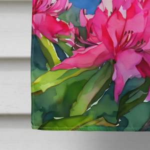 Washington Coast rododendros acuarela gran porche decorativo patio Banner Multicolor poliéster casa tamaño pared colgante bandera - Product Image 4