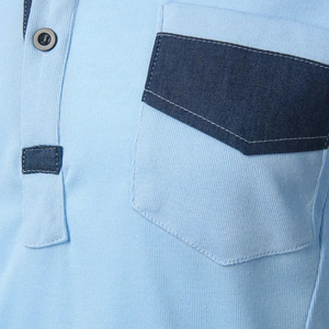 เสื้อโปโลแขนสั้นผ้าฝ้ายคุณภาพสูงแบบกำหนดเองสำหรับผู้ชาย - Product Image 6