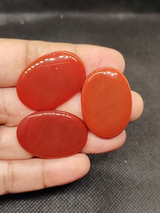 Natural Red Onyx Coffin Shape Gemstone Flat Back Calibrated Teardrop Shape Wholesale cabochon - Product Image 6