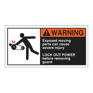 Brady Self-Adhesive PET Warning <b>Labels</b> for Industrial Machinery Waterproof Scratch-Resistant Matt UV Print - Product Image 1