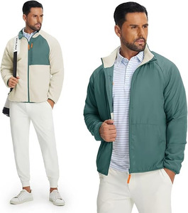 Softshell <b>jacket</b> <b>Men's</b> <b>jacket</b> Premium <b>Men</b>’s Cream Sherpa Fleece <b>Jacket</b> with Contrast Teal Utility Chest Pocket and Vibrant - Product Image 5