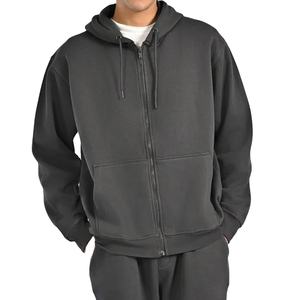 Sudaderas con Capucha para Hombre de Alta Calidad 100% Algodón, Servicio OEM, Logotipo Personalizado, Transpirables, con Cierre, Sudaderas y Hoodies Personalizadas para Hombre - Product Image 5