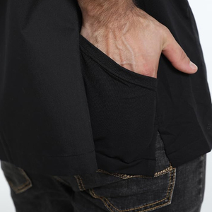 Veste de chef pour homme à fermeture boutonnée, manches courtes, en sergé polyester/coton, séchage rapide, respirante, pour la cuisine - Product Image 5