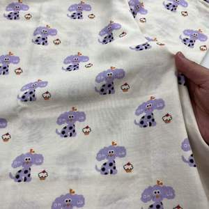 Tela de Gasa Doble 100% Algodón, Transpirable, Ligera, con Estampado de Perros de Dibujos Animados, para Prendas de Bebé y Manualidades - Product Image 5