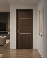 Portes modernes WPC pour intérieur, étanches et insonorisées, pour maison, appartement, villa, bureau, avec garantie de 5 ans
