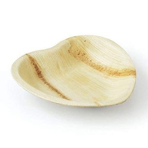 Elegant Disposable Palm Leaf Heart Design 8 Inches Plates for <b>Wedding</b> and Hotel Service Plates for <b>Weddings</b> and Corporate Events - Product Image 2
