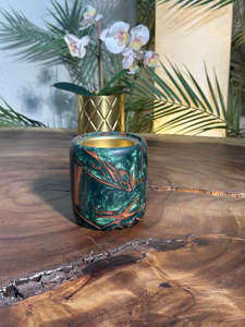 Quemador de Incienso de Resina Epoxi y Madera Natural, Hecho a Mano por Artesanos, Soporte para Varillas y Conos, para Meditación, Yoga, Aromaterapia y Estilo Moderno - Product Image 3
