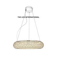 Lustre en métal et verre, abat-jour de luxe, éclairage d'intérieur pour la maison, lumières de mariage, décoration de chambre et de salon
