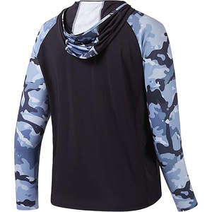 Factory Custom Performance Hoodie Long Sleeve Men's UPF 50 Performance Fishing Shirt <b>Cooling</b> Feature Quick Dry - Product Image 1