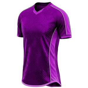 Maillot de football pour homme vert à col en V et manches courtes, imprimé géométrique, en polyester respirant, vêtement de sport toutes saisons - Product Image 6