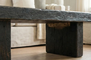 Retro Carbonized Black Simple Wabi-Sabi Style <b>Coffee</b> <b>Table</b> Living Room <b>Small</b> Apartment Low High-End Designer Home Furniture - Product Image 2