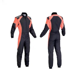 Men's Full Sleeve Color Blocked Kart Racing Suit Polyester/Nylon Customized Team Name <b>Waterproof</b> Quick Dry Windproof <b>All</b> Wear - Product Image 1