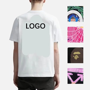 T-shirt à manches courtes pour homme, col rond, imprimé, tissu tissé polyester/coton, poids 200 grammes - Product Image 5
