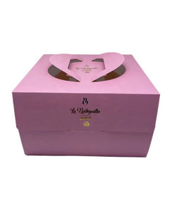 Custom Printed Cheesecake Carrying <b>Box</b> Durable Birthday <b>Cake</b> Packaging <b>Box</b> with Handle for Bakery Dessert and <b>Gift</b> Packaging - Product Image 6