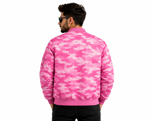 Fashion Men's <b>Camouflage</b> Bomber Jacket Custom Logo Streetwear Style Jacket Windproof Casual Streetwear Polyester Jacket OEM ODM - Product Image 4