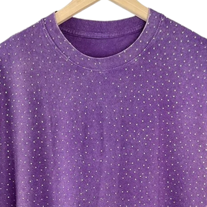 T-shirt pour homme entièrement personnalisé avec strass - 100% coton biologique, coupe ample, anti-plis, imprimé sérigraphié, écologique - Product Image 2