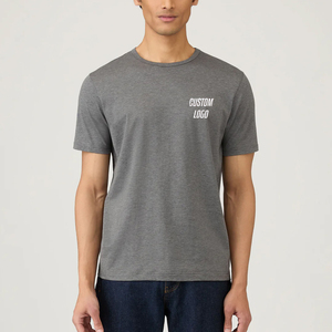 T-shirt Homme Col Rond Manches Courtes Coton 200 g/m² Couleur Unie Simple Décontracté Coupe Ample – Nouveauté Tendance - Product Image 1
