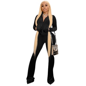 Femmes nouvelle mode coton couleur unie unisexe empilé pantalon 2025 femmes survêtement ensemble avec survêtements survêtements pour l'hiver - Product Image 5