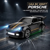 Mini Coche de Carreras RC a Escala 1/64, 4WD, Derrape, RTR, Alta Velocidad, 2.4Ghz, Control Remoto Proporcional, Luces LED, Juegos de Escritorio para Niños