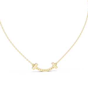 Pendentif en diamant de laboratoire taille ronde, collier barre incurvée en or massif 14K 18K, 0,40 CT DEF VVS, bijoux fins de fiançailles, vente en gros ODM - Product Image 5