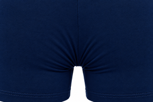 Calzoncillos bóxer de punto para hombre, azul marino, de tiro medio, lisos y cómodos - Product Image 5