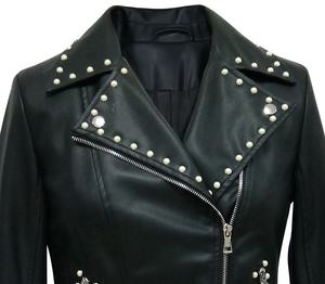 Chaqueta de Motocicleta de Piel de Oveja para Hombre y Mujer, Nueva Moda, Transpirable, Resistente al Viento, Estilos Personalizados, Charlotte Burnt - Product Image 4