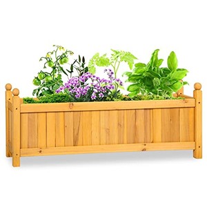 Boîte à plantes en bois de chêne en gros |   Jardinières en bois artisanales de Moradabad - Product Image 2