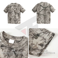 T-shirt en tissu confortable fabriqué au Pakistan, design unique, t-shirt de chasse pour hommes, été, faible MOQ, t-shirt de chasse