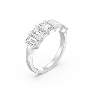 แหวนแต่งงานมรกตแบบ Eternity - Product Image 4