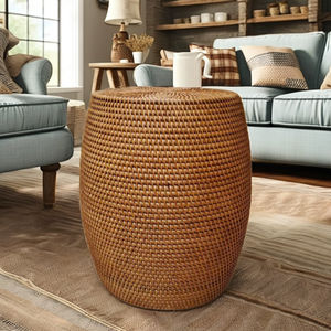 Table d'appoint en osier faite à la main de haute qualité meubles en osier écologique meubles en rotin naturel - Product Image 4